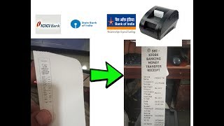 How to print bank receipt in thermal printer  2019  8078311945