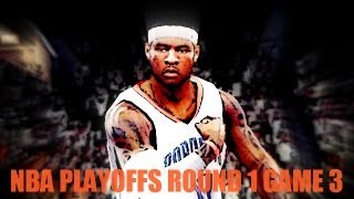 NBA 2k12 My Player: Playoffs Round 1 Game 3 vs Carmelo Anthony and NY Knicks