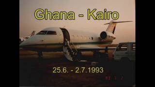 Flug nach Ghana mit CL-601 (Viennair 1993)