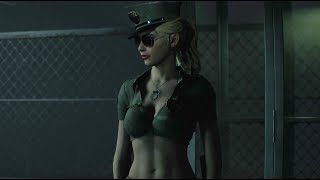 Claire Bad Cop Patrol Mod (Camo) Opening Gameplay - Resident Evil 2 Remake