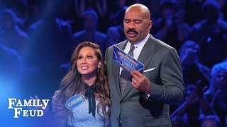 Adrienne Houghton DESTROYS Fast Money! | Celebrity Family Feud