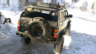 Nissan Terrano на военных мостах!!!