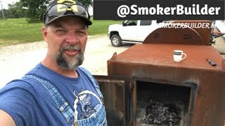BBQ Smoker Log Rack and The Coal Bed