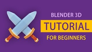 [Tutorial] Modeling a Low poly Cartoon Sword in Blender [ FOR BEGINNERS ]
