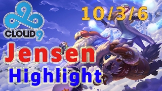 Highlight C9 Jensen Syndra MID vs Zyra Patch 7.3