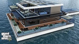 GTA 5 REAL LIFE MOD #234 MY NEW FLOATING HOUSE!!