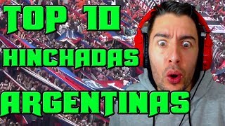 TOP 10 CANCIONES HINCHADAS ARGENTINAS [CON LETRA] | ElShowDeJota