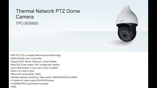 TEST | Dahua TPC-SD5600 - Termální speed dome kamera (Dahua Czech&Slovak)