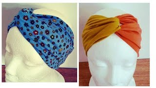 DIY///ТРИКОТАЖНАЯ ПОВЯЗКА//МК