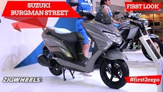Suzuki Burgman Street at Auto Expo 2018 | ZigWheels.com