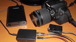 Внешнее питание для DSLR (Canon EOS 650D) – часть 3. Внешнее питание от power bank.