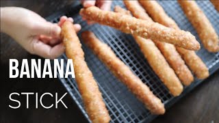 [SUBx10] กล้วยทอดกัมพูชา แท่งกลมสวย พร้อมเทคนิค เปิดที่นี่ที่แรก | Yummy fried banana stick