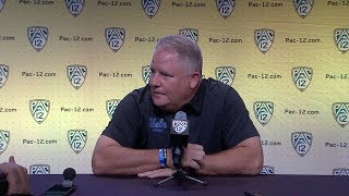 2018 Pac-12 Football Media Day: UCLA's Chip Kelly podium session