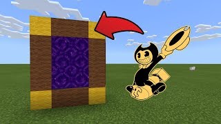 How To Make a Portal to the Bendy Game Horror 2 Dimension in MCPE (Minecraft PE)