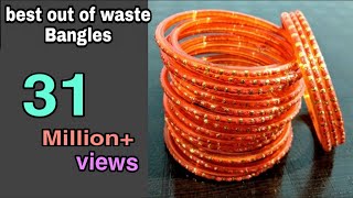 DIY Best out of waste/old Bangles : Best out of waste idea: cool craft idea