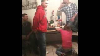 Brutal Christmas  Birthday Spanking