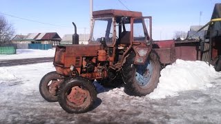 Запуск ЛТЗ 60АБ после зимней "спячки".