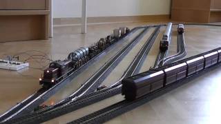 Model Trains Running With Automatic Control