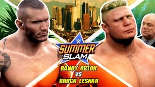 WWE Summerslam 2016 - Brock Lesnar vs Randy Orton - WWE 2K16 Epic Highlights