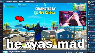 I Stream Sniped Ninja until he BANNED me on Fortnite...