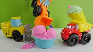 Игры для детей - мороженое для Чака и его друзей из кинетического песка