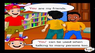 Let's Learn Pronouns - Part 1 (I, he, she, it, they, we ) - Grammar for kids - English