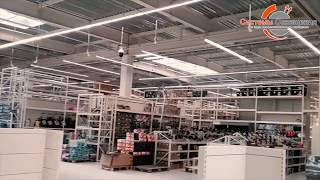 Освещение Гипермаркета магистральными Led-светильниками