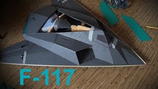 Радиоуправляемая модель. Постройка. Модель самолета F 117