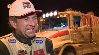 Erik van Loon, Maurik van den Heuvel, Ton van Genugten en Gerard de Rooy na eerste week Dakar