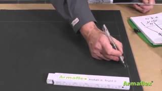 Изолирование сужения трубы/ переходной муфты листовым материалом Armaflex
