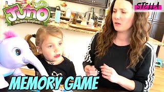 Stella CHEATS on the Memory Game with JUNO THE ELEPHANT