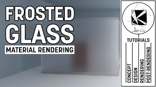 How to create Frosted Glass Material Tutorial - Vray 3.4 Sketchup 2016-2017