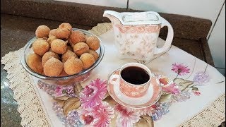 Bolinho de chuva com leite em pó | Irresistível!