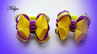 Легкий Бант Канзаши /DIY/ Easy Bow Kanzashi
