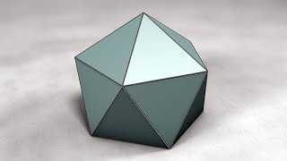 Net of Gyroelongated pentagonal pyramid / Развертка cкрученно удлинённой пятиугольной пирамиды (J11)