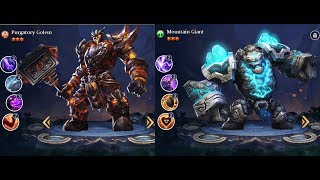 Trials Of Heroes | Fusing 8 Star Mountain Giant | Fusing 8 Star Purgatory Golem