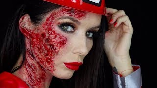 Visage brulé Maquillage Gélatine Effet spéciaux / Halloween Pompier