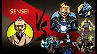Shadow Fight 2 Sensei vs Ghost Titan with Raid Bodyguards [Titan is Back]