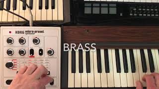 Korg M-500 Micro-Preset Analog Synthesizer Overlay Card Demo