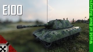 World of Tanks Replay : E100 - 11000 урона - 6500 заблокированного (Рудники)