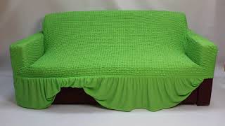 Как одеть универсальный чехол на диван Kupit-Textil.ru