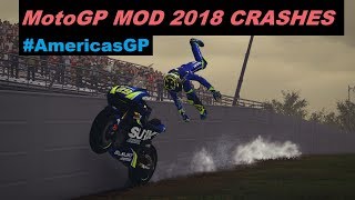 MotoGP 2018 Mod | Crash Compilation | RAIN | PC GAMEPLAY | TV REPLAY MotoGP