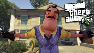 GTA 5 Mods - HELLO NEIGHBOR MOD (GTA 5 Mods Gameplay)