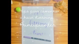 TIPS PARA APRENDER LETTERING/ PRINCIPIANTES