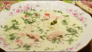 Сырный суп с лососем. Просто и вкусно.