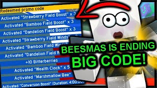 *NEW* HUGE CODE ? - USE QUICK, BEESMAS IS ENDING SOON! | Roblox Bee Swarm Simulator