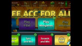 Free Acount For All Link In Description | In 8 Ball Pool | Alex Saify |