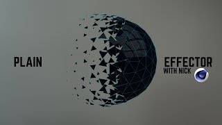 LETS LEARN CINEMA 4D R19 - PLAIN EFFECTOR