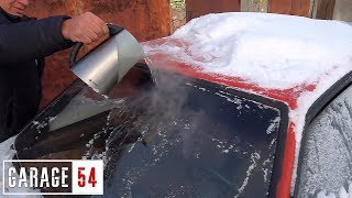 Что если НАЛИТЬ КИПЯТОК на ЗАМЕРЗШИЙ ЛОБОВИК???