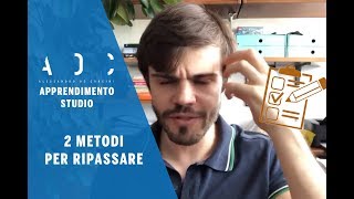 Come ripassare al meglio: 2 metodi